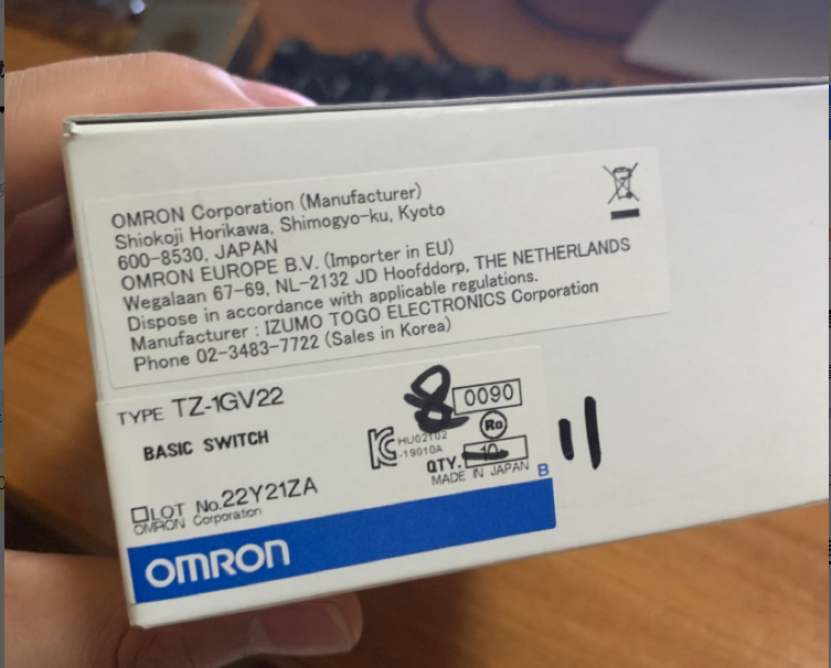 Omron/歐姆龍?jiān)b全新正品耐高溫微動(dòng)開關(guān)TZ-1GV22 